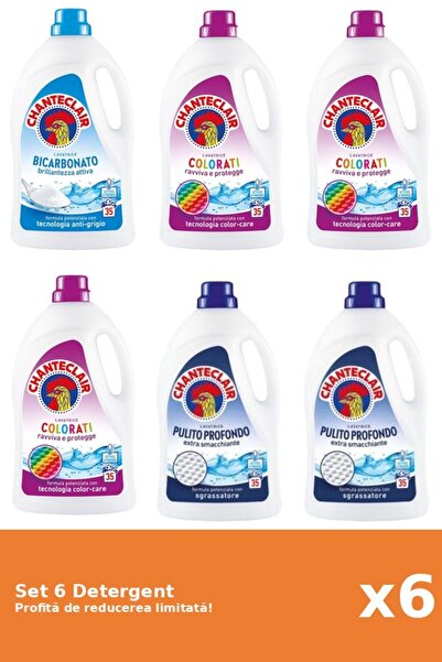 Chanteclair Set 6 Detergent Chanteclair: 1xBicarbonat, 3xColor, 2xClasic