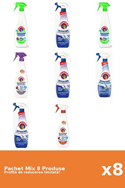 Chanteclair Set of 8 Chanteclair Mix: 4 Degreaser, 4 Anti-limescale