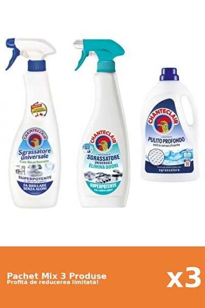 Chanteclair Set 3 Mix Chanteclair: 2 Degresant, 1 Detergent
