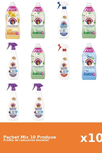 Chanteclair Set of 10 Chanteclair Mix: 5 Conditioner, 5 Degreaser