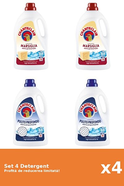 Chanteclair Set 4 Detergent Chanteclair: 2xMarsilia, 2xClasic