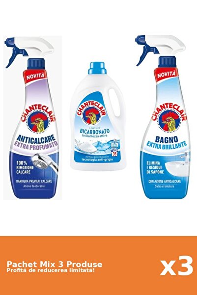 Chanteclair Set 3 Mix Chanteclair: 2 Anticalcar, 1 Detergent