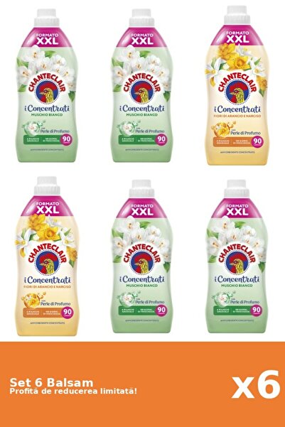 Chanteclair Set of 6 Chanteclair Balms: 4xWhite Musk, 2xOrange