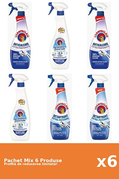 Chanteclair Set 6 Mix Chanteclair: 4 Anticalcar, 2 Degresant