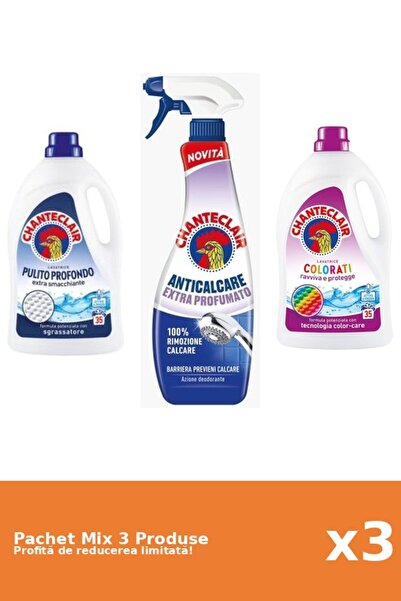 Chanteclair Set 3 Mix Chanteclair: 2 Detergent, 1 Anticalcar