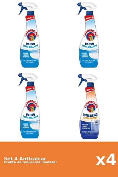 Chanteclair Set of 4 Chanteclair Anti-limescale: 3xClassic, 1xRapid