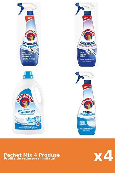 Chanteclair Set 4 Mix Chanteclair: 3 Anticalcar, 1 Detergent
