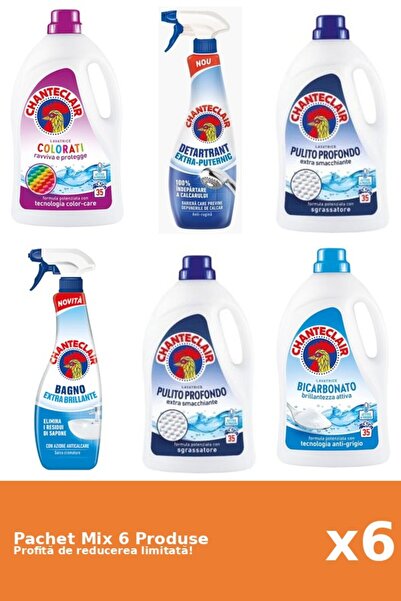 Chanteclair Set 6 Mix Chanteclair: 4 Detergent, 2 Anticalcar