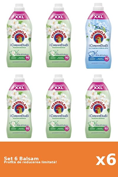 Chanteclair Set of 6 Chanteclair Balms: 5x White Musk, 1x Lotus