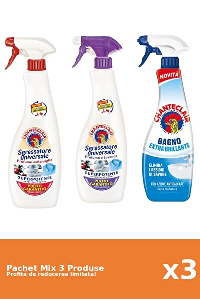 Chanteclair Set 3 Chanteclair Mix: 2 Degreaser, 1 Anti-limescale