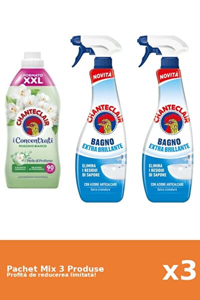Chanteclair Set 3 Chanteclair Mix: 1 Conditioner, 2 Anti-limescale