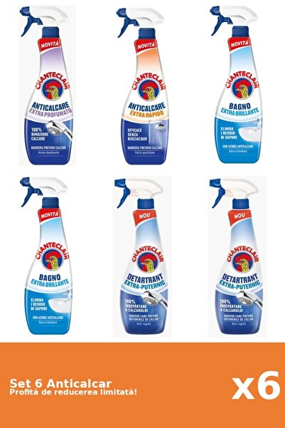 Chanteclair Set of 6 Chanteclair Anti-limescale: 1xScented, 1xRapid, 2xClassi...