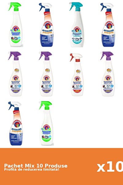 Chanteclair Set 10 Mix Chanteclair: 7 Degresant, 3 Anticalcar