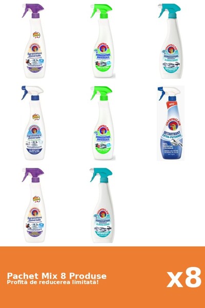 Chanteclair Set 8 Chanteclair Mix: 7 Degreaser, 1 Anti-limescale