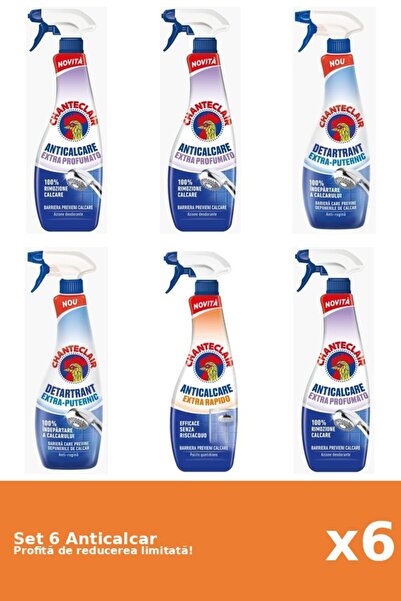 Chanteclair Set of 6 Chanteclair Anti-limescale: 3xScented, 2xStrong, 1xRapid