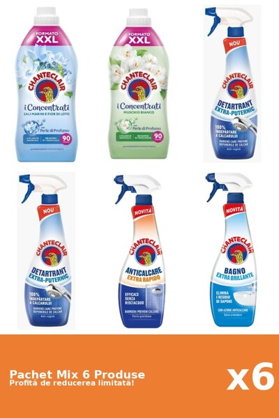 Chanteclair Set of 6 Chanteclair Mix: 2 Conditioner, 4 Anti-limescale