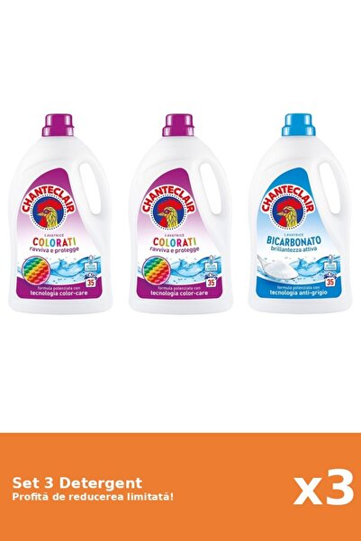 Chanteclair Set 3 Detergent Chanteclair: 2xColor, 1xBicarbonat