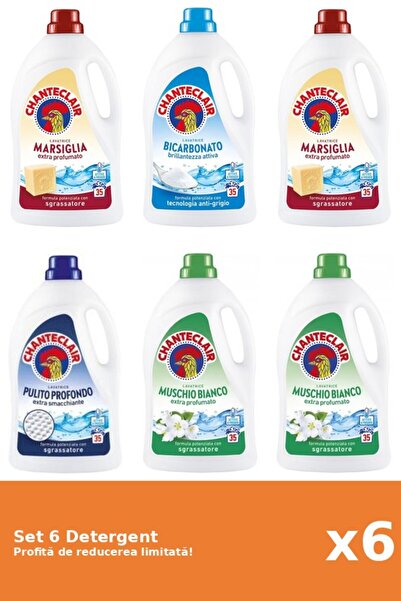 Chanteclair Set 6 Detergent Chanteclair: 2xMarsilia, 1xBicarbonat, 1xClasic, ...