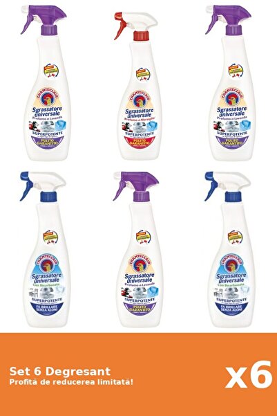 Chanteclair Set 6 Degresant Chanteclair: 1xMosc Alb, 1xMarsilia, 2xLavanda, 2...