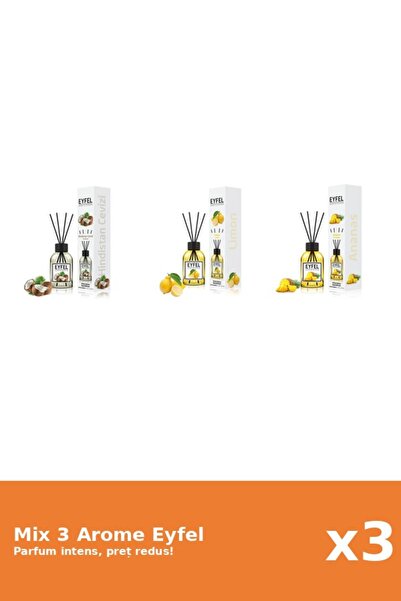 Eyfel Set 3 Mix Eyfel: 1x Ananas, 1x Lamaie, 1x Nuca De Cocos