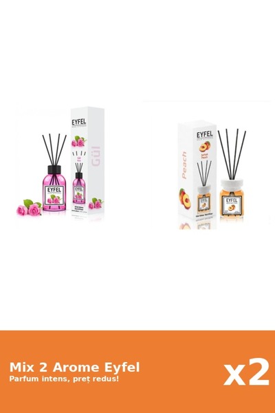 Eyfel Set 2 Mix Eyfel: 1x Piersica, 1x Trandafir