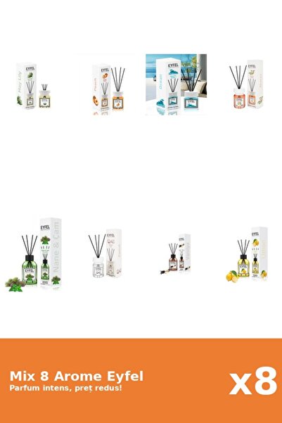 Eyfel Set 8 Mix Variat: 8 arome