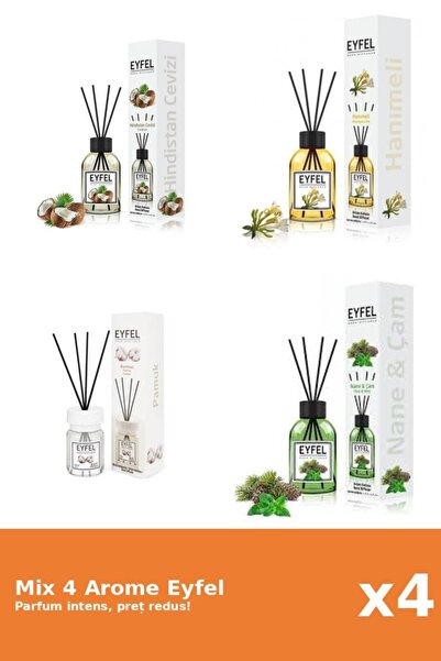 Eyfel Set 4 Mix Eyfel: 1x Bumbac, 1x Mana Maicii Domnului, 1x Nuca De Cocos, ...