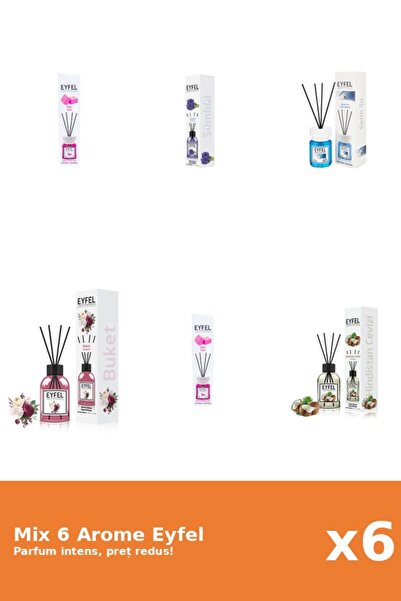 Eyfel Set 6 Mix Eyfel: 1x Bouquet, 2x Bubble Gum, 1x Cool Water, 1x Nuca De C...