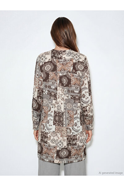 LC Waikiki New season deals from güli̇s gym brown dominant collar patterned w...