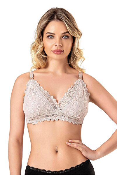 OBJE Nude Lace Maternity Nursing Bra