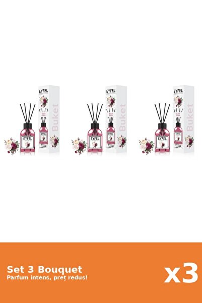 Eyfel Set of 3 Bouquet Air Freshener, 120 ml