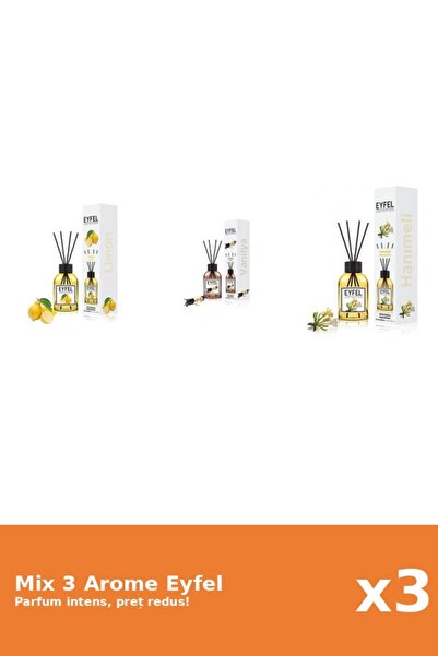 Eyfel Set 3 Mix Eyfel: 1x Lamaie, 1x Mana Maicii Domnului, 1x Vanilie