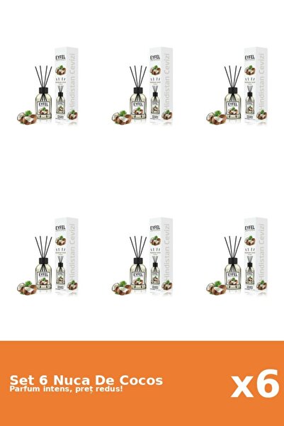 Eyfel Set 6 Odorizant Nuca De Cocos, 120 ml