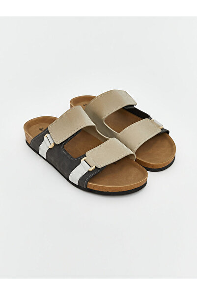 LC Waikiki Ανδρικές παντόφλες Velcro με διπλή ζώνη