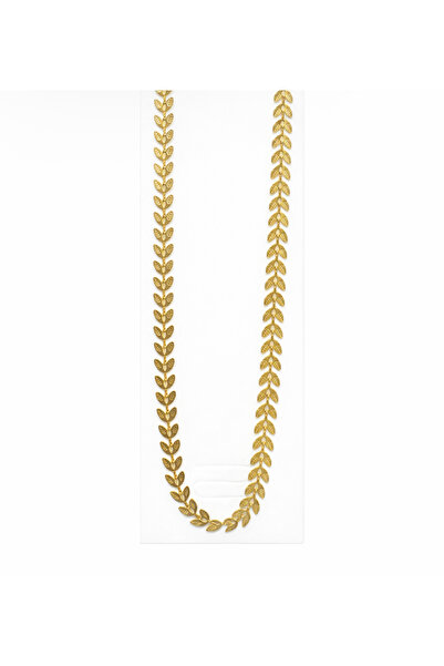 GLOW ACCESSORIES BAE Stainless Steel Paslanmaz Vip Çelik Başak Kolye