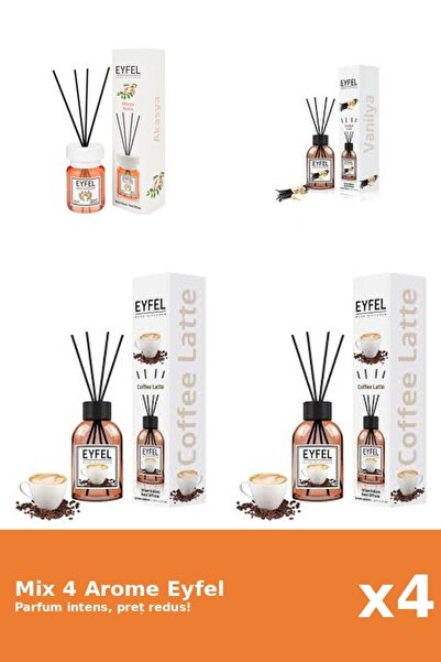 Eyfel Set 4 Mix Eyfel: 1x Acacia, 2x Cafea, 1x Vanilie