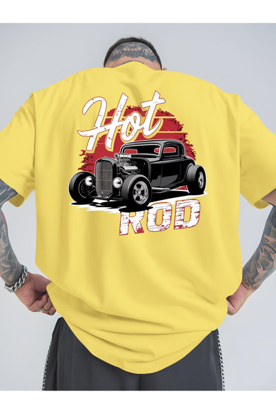 Sweet Cotton Hot Mode Printed Oversize Cotton Crew Neck T-Shirt