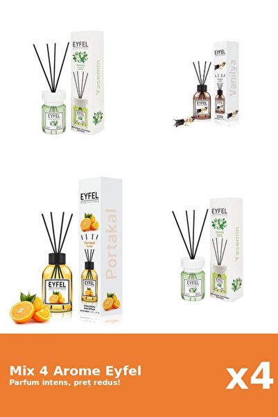Eyfel Set 4 Mix Eyfel: 2x Iasomie, 1x Portocala, 1x Vanilie