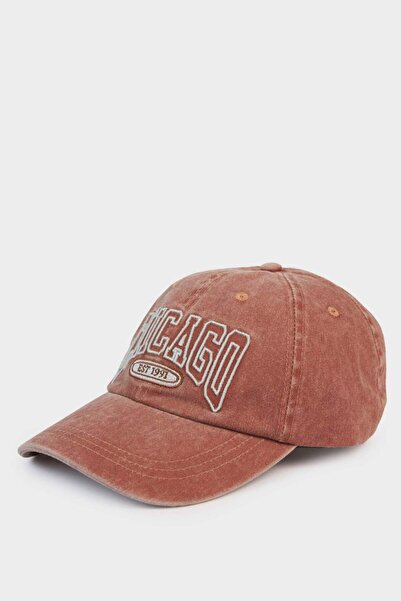 DeFacto Men's Embroidered Cotton Cap Hat G0878Ax26Sm