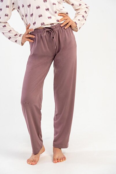 OBJE Girl's Milk Coffee Pajama Bottoms