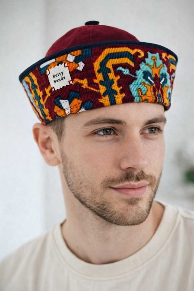 Handmade Betty - Women's Fabric Docker Hat – Modern Sailor City Style Hat