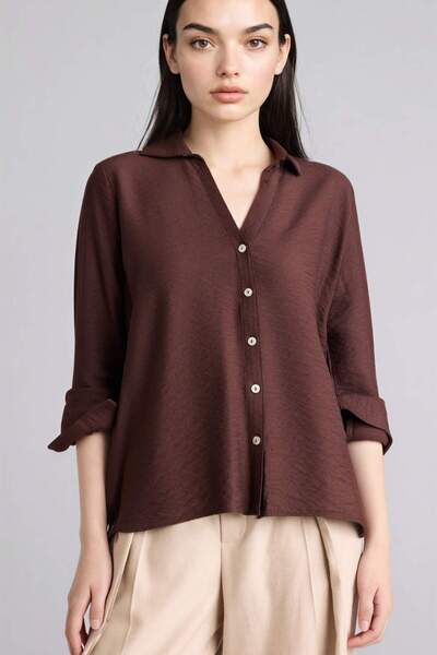 DeFacto Regular Fit Shirt Collar Long Sleeve Shirt M9407Az26Sp