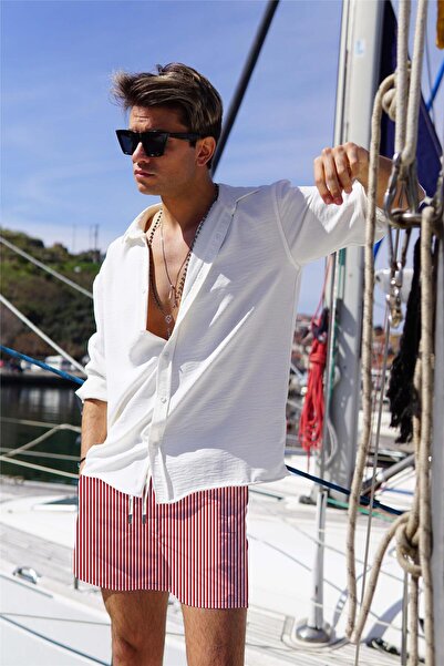 OBJE Men's Red Sea Shorts