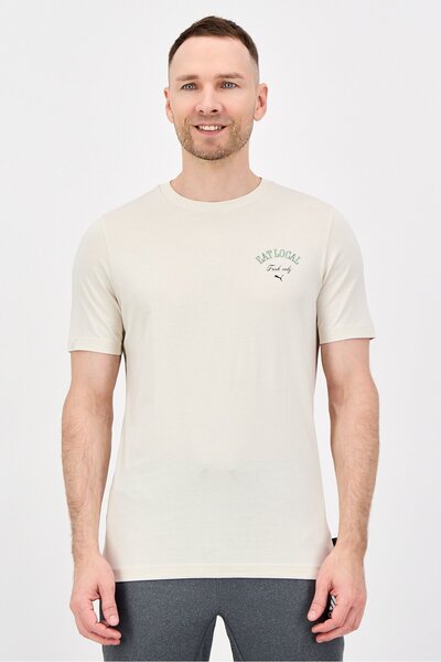 Puma Men Sportswear Fit Short Sleeve Outdoor T-Shirt, Beige