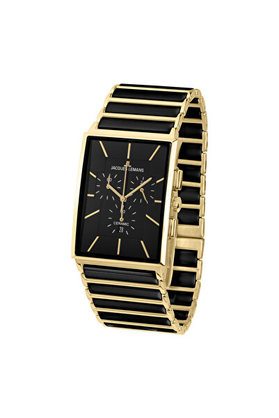 Jacques Lemans ساعة يد رجالية من يورك 1-1900C