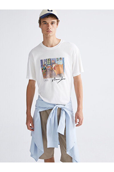 LC Waikiki Ανδρικό μπλουζάκι Özmarka New Season με λαιμόκοψη ποδηλάτου, νοστα...