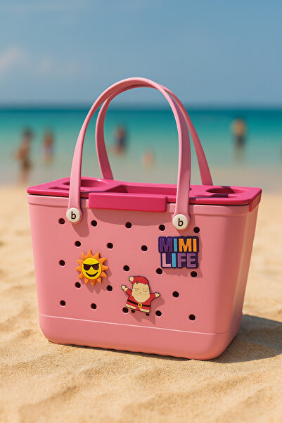 NON XL EVA Beach Tote Bag Set – Luxury Waterproof Summer Bag with Tray & Charms