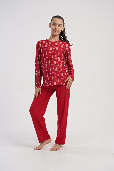 OBJE ملابس نوم حمراء للفتيات من مارلا