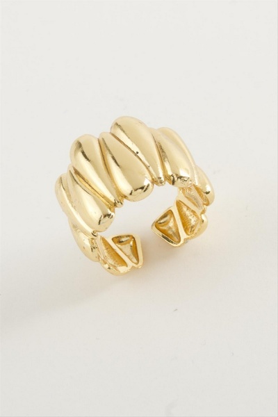 ZERO LAND Storozal Oval Metal Ring (74027) - Yellow