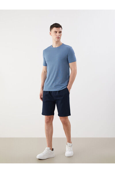 LC Waikiki Nevavm Standard Fit Pique Men's Shorts with a Difference